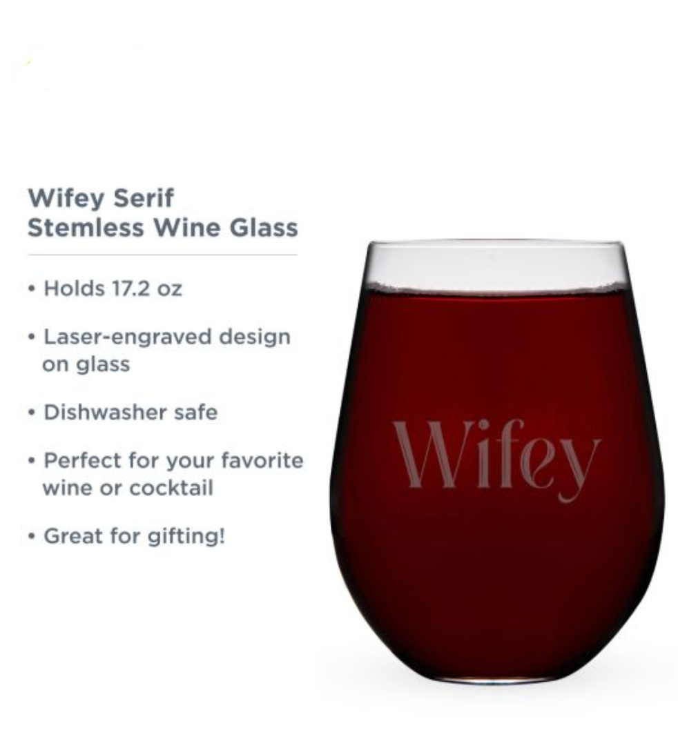 Wifey Wine Glass - Spoiled Store