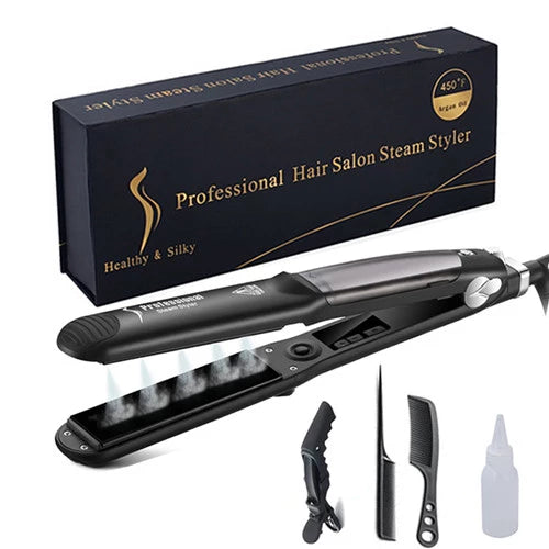 Professional hair 2024 straightener with steam